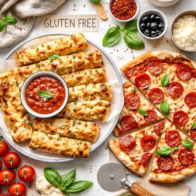 Image of Gluten Free Almost Crazy Bread and Pizza