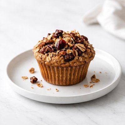 Image of Gluten Free Apple Cherry Cranberry Coconut Pecan Granola Muffin