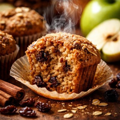 Image of Gluten Free Applesauce Raisin Spice Muffins