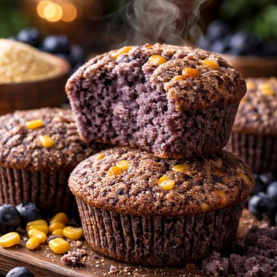 Image of Gluten Free Blue Corn Muffins