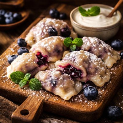 Image of Gluten Free Blueberry Dumplings