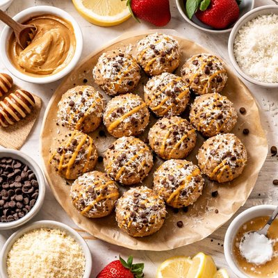 Image of Gluten Free Candida Diet Friendly Peanut Butter Balls