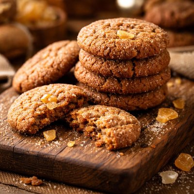 Image of Gluten Free Candied Ginger Cookies