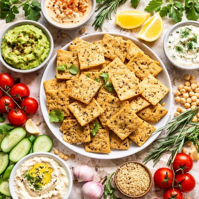 Image of Gluten Free Chickpea Crackers