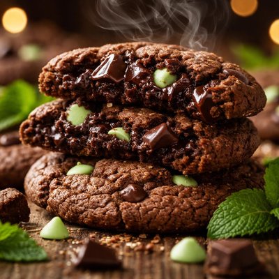 Image of Gluten Free Chocolate Mint Chip Cookies