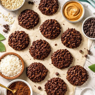 Image of Gluten Free Chocolate No Bake Cookies