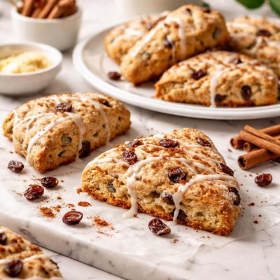 Image of Gluten Free Cinnamon Raisin Scones
