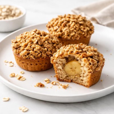 Image of Gluten Free Cluster Muffins with Banana Centre