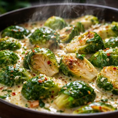 Image of Gluten Free Coconut Milk Brussels Sprouts Meal