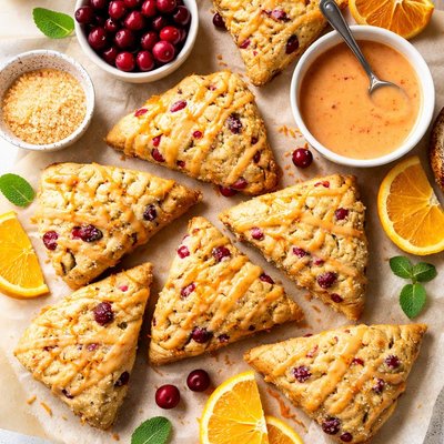 Image of Gluten Free Cranberry Orange Scones