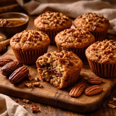 Image of Gluten Free Date Pecan Muffins