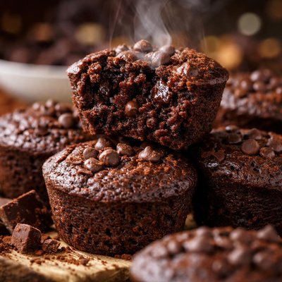 Image of Gluten Free Double Chocolate Brownie Bites