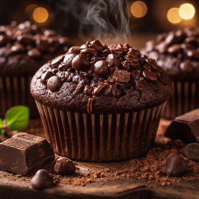 Image of Gluten Free Double Chocolate Muffins