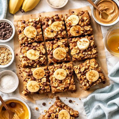 Image of Gluten Free Dreamy Peanut Butter Banana Oatmeal Elvis Bar