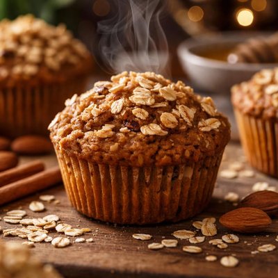 Image of Gluten Free Hearty Oatmeal Muffins