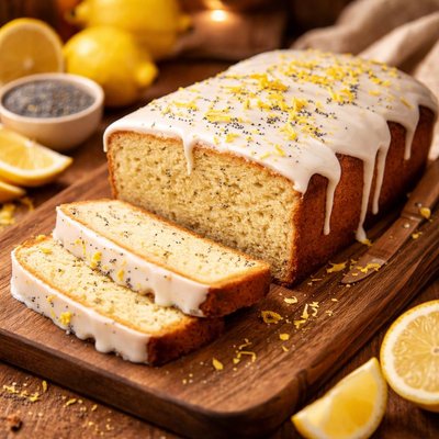 Image of Gluten Free Lemon Poppy Seed Cake
