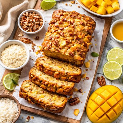 Image of Gluten Free Moist Mango and Nut Bread