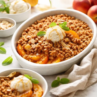 Image of Gluten Free Peach Crisp