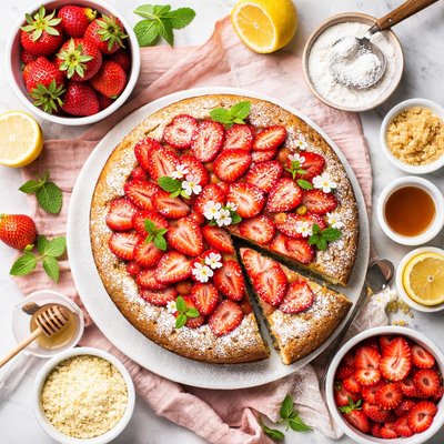Image of Gluten Free Strawberry Cake