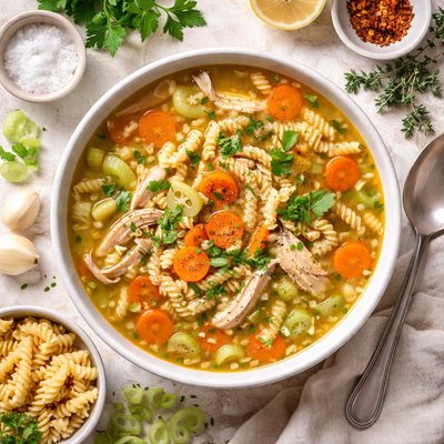 Image of Gluten Free Turkey Chicken Noodle Soup