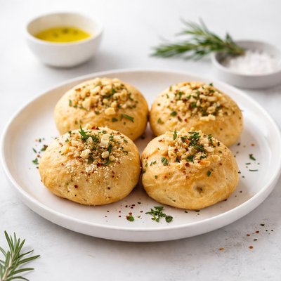 Image of Gluten Free Yeast Free Garlic Focaccia Rolls