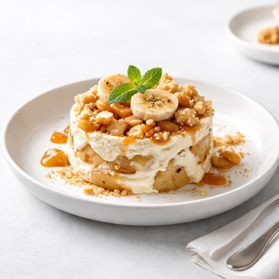 Image of Glyko Me Mila Kai Bananes Apple and Banana Pudding