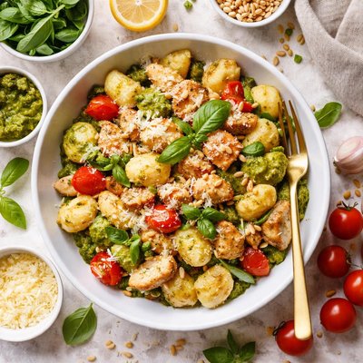Image of Gnocchi Chicken and Pesto