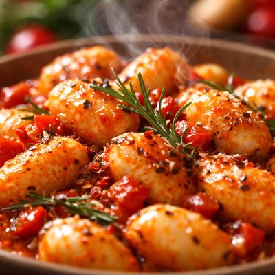 Image of Gnocchi with Red Pepper Rosemary Sauce