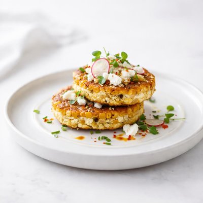 Image of Goat Cheese Corn Cakes