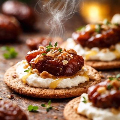 Image of Goat Cheese Dates Crackers