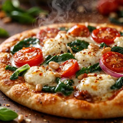 Image of Goat Cheese Pita Pizza