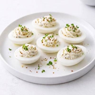 Image of Goat Cheese Stuffed Eggs