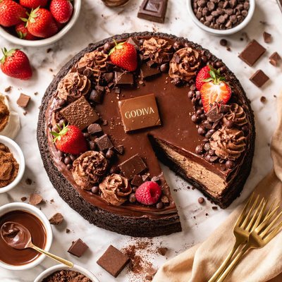 Image of Godiva Chocolate Cheesecake