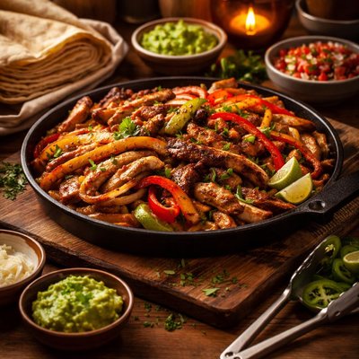 Image of Gold Medal Sizzling Fajitas Paula Deen