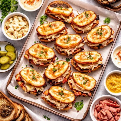 Image of Golden Baked Mini Reubens