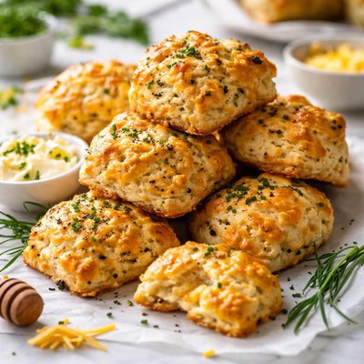 Image of Golden Cheddar Cheese Scones