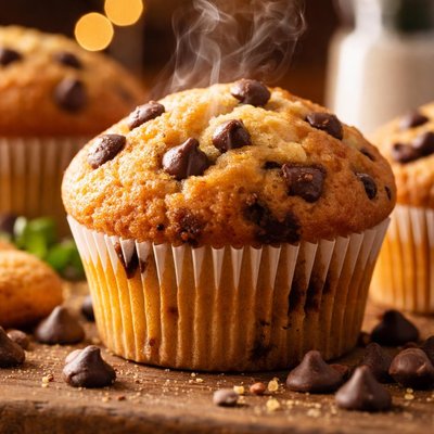 Image of Golden Chocolate Chip Muffins