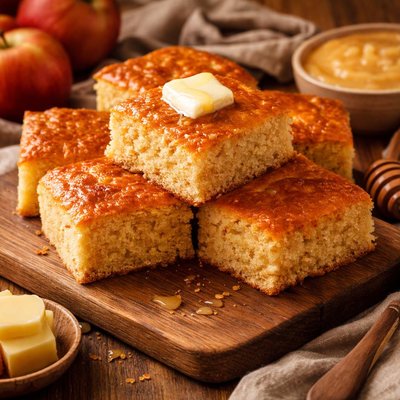 Image of Golden Crust Applesauce Cornbread