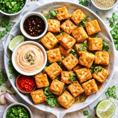Image of Golden Fried Tofu Bites