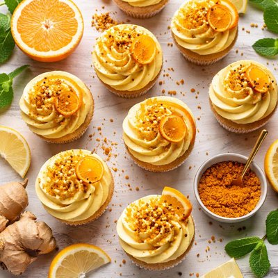 Image of Golden Glow Cupcakes