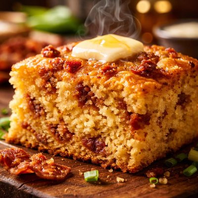 Image of Golden Northern Cornbread with Bacon