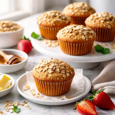 Image of Golden Oatmeal Muffins