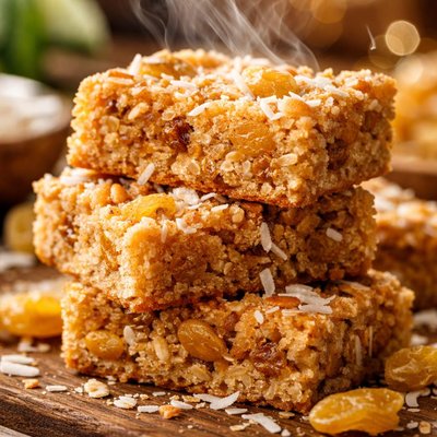 Image of Golden Raisin Coconut Oat Bars
