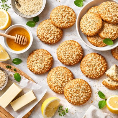 Image of Golden Sesame Cookies
