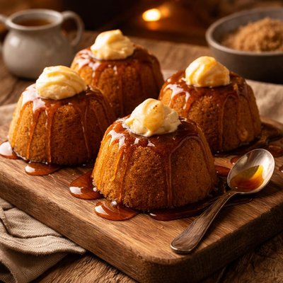 Image of Golden Syrup Puddings