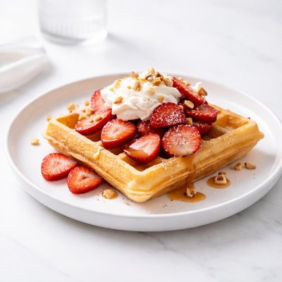 Image of Good for You Strawberry Waffles