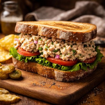 Image of Good Newsbad News Tuna Salad Salad Sandwich