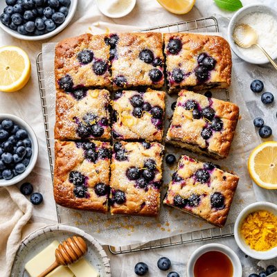 Image of Gooey Blueberry Cake