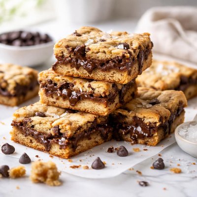 Image of Gooey Chocolate Chip Sandwich Bars