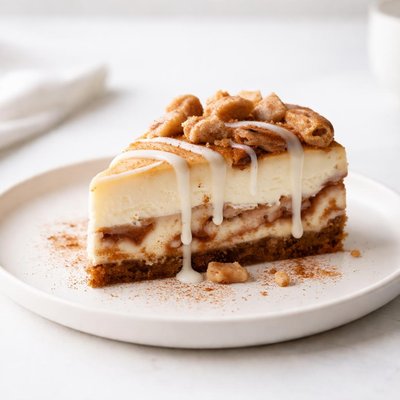 Image of Gooey Cinnamon Roll Cheesecake